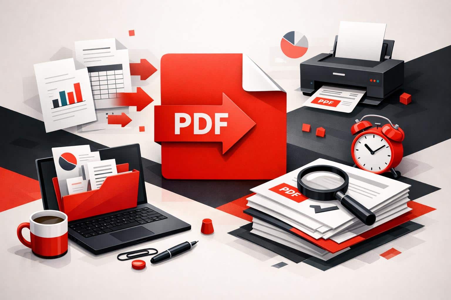 Office files converted into a shareable PDF
