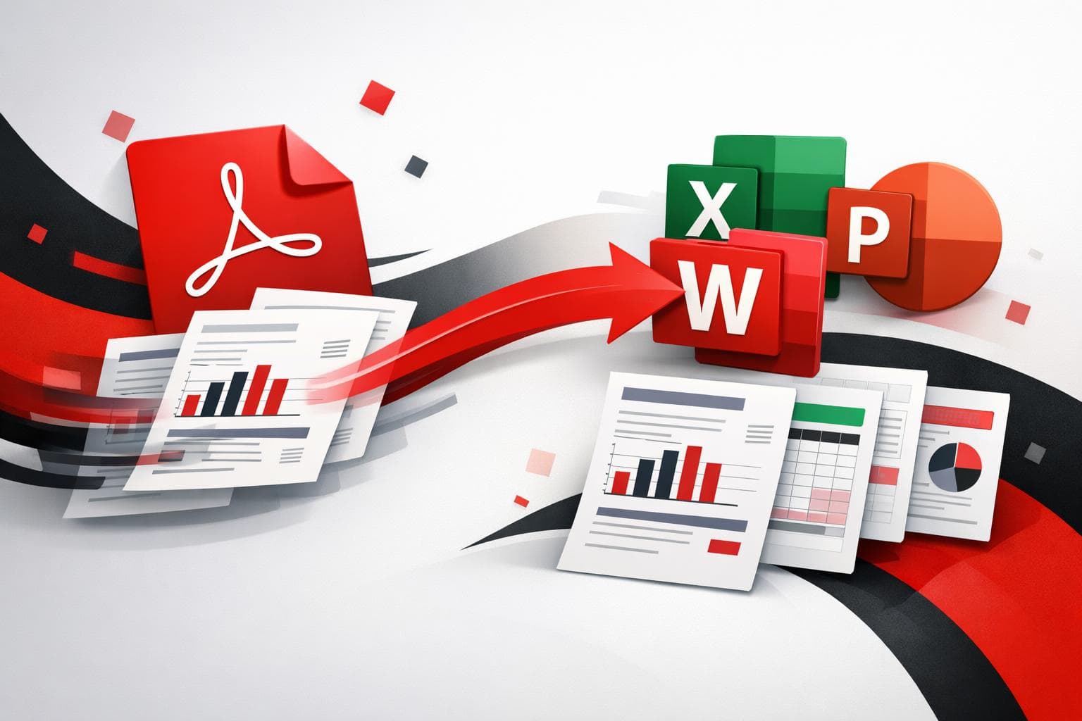 PDF to Office conversion on web and desktop