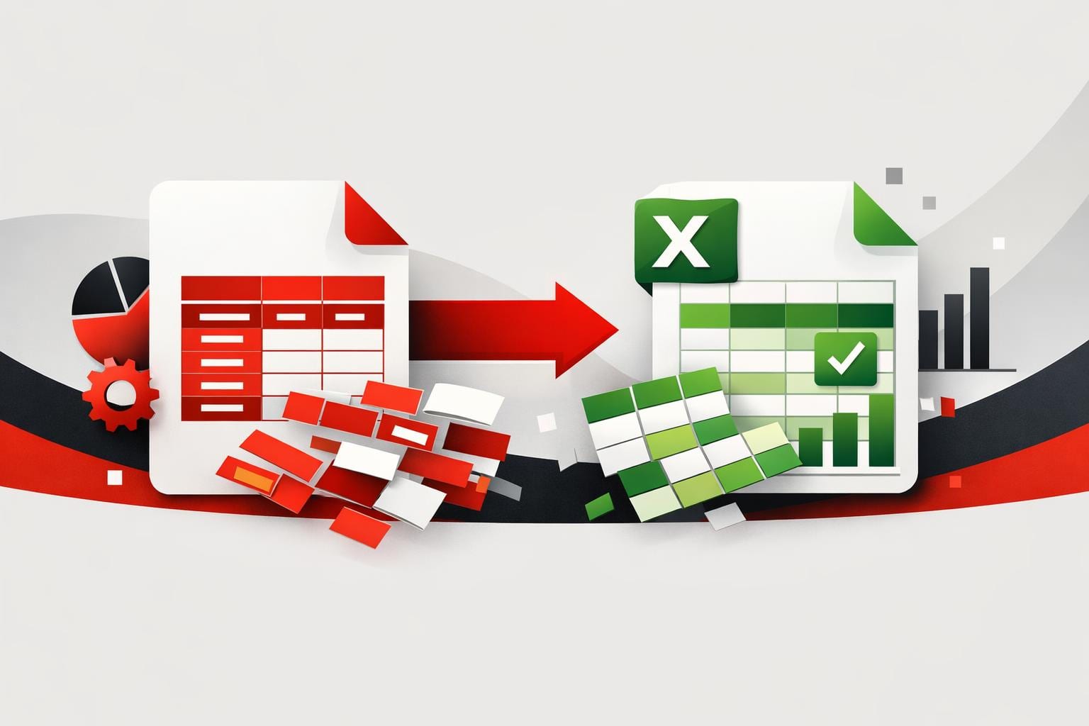 Clean PDF table converted into Excel