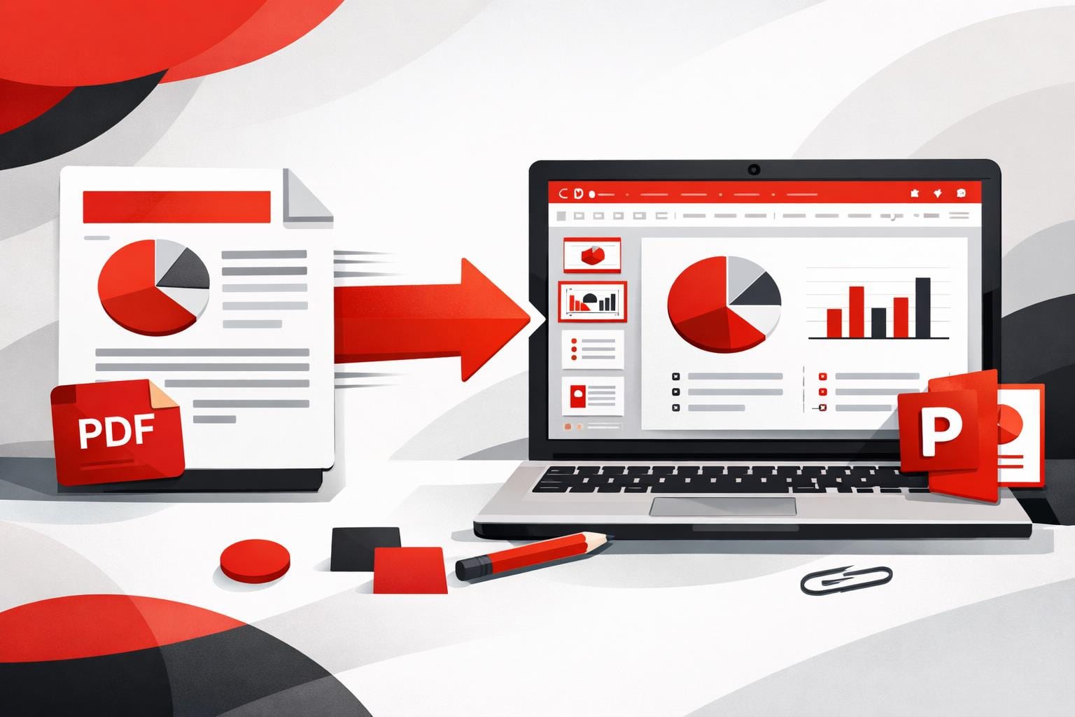 Convierte PDFs en diapositivas editables de PowerPoint rápido