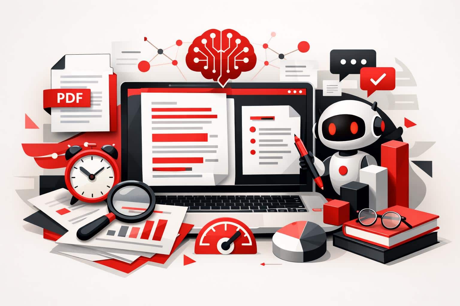 AI PDF summarizer settings for length