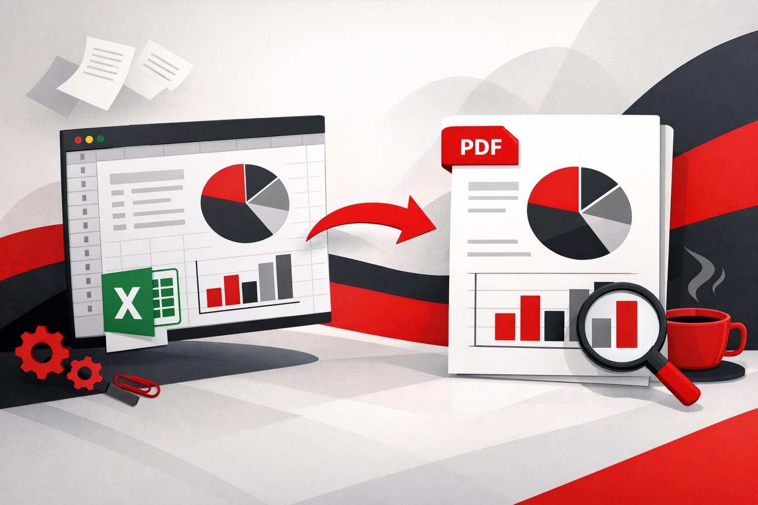 Excel sheet exported to a clean PDF