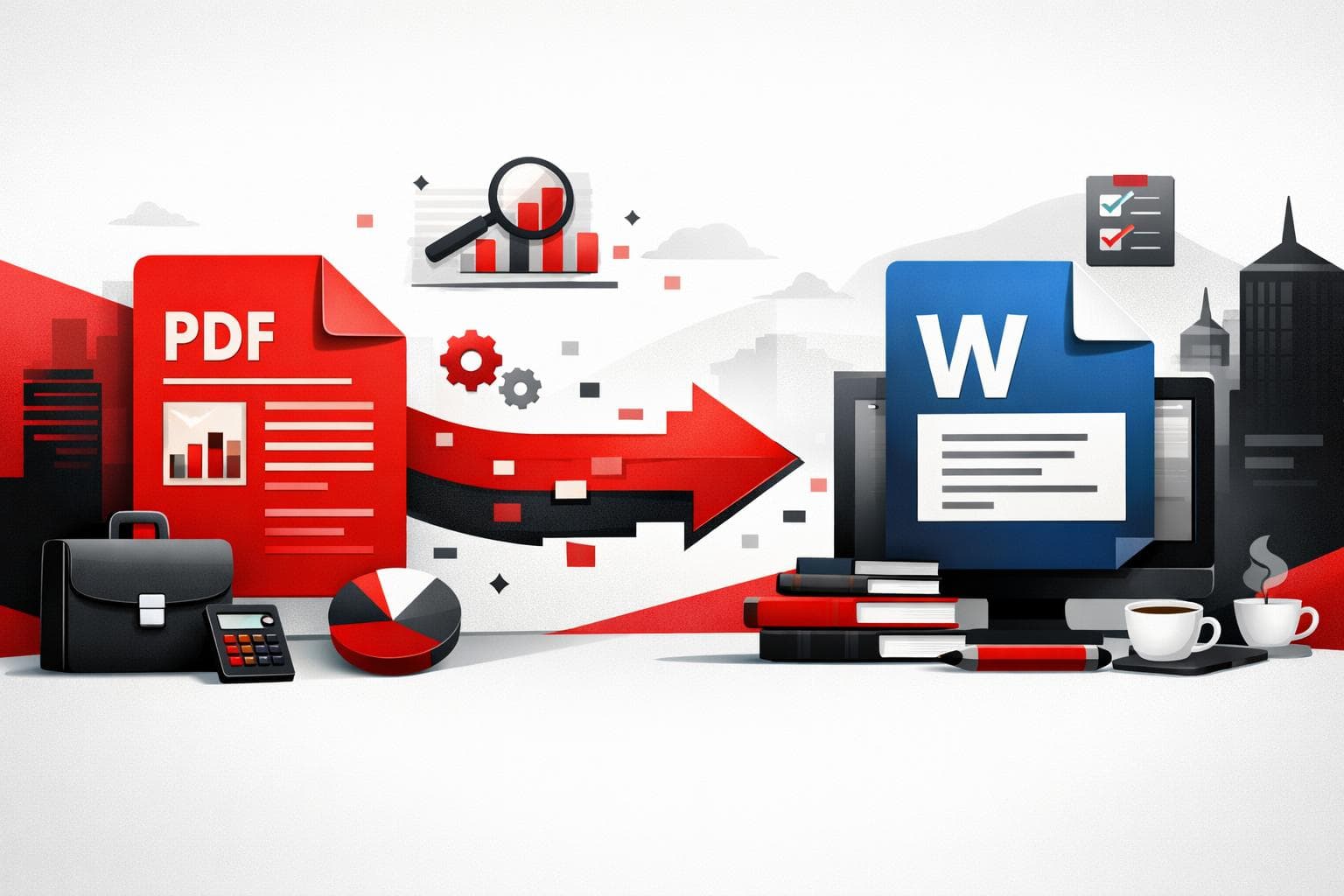 PDF to Word business document workflow